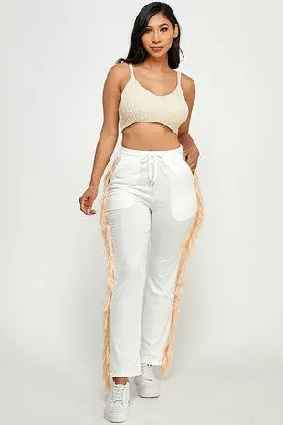 Basic Days Tassel Pants Milk Haute Clothing & Couture