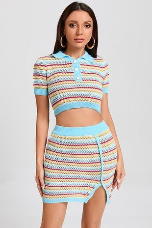 Clueless Crochet Skirt set