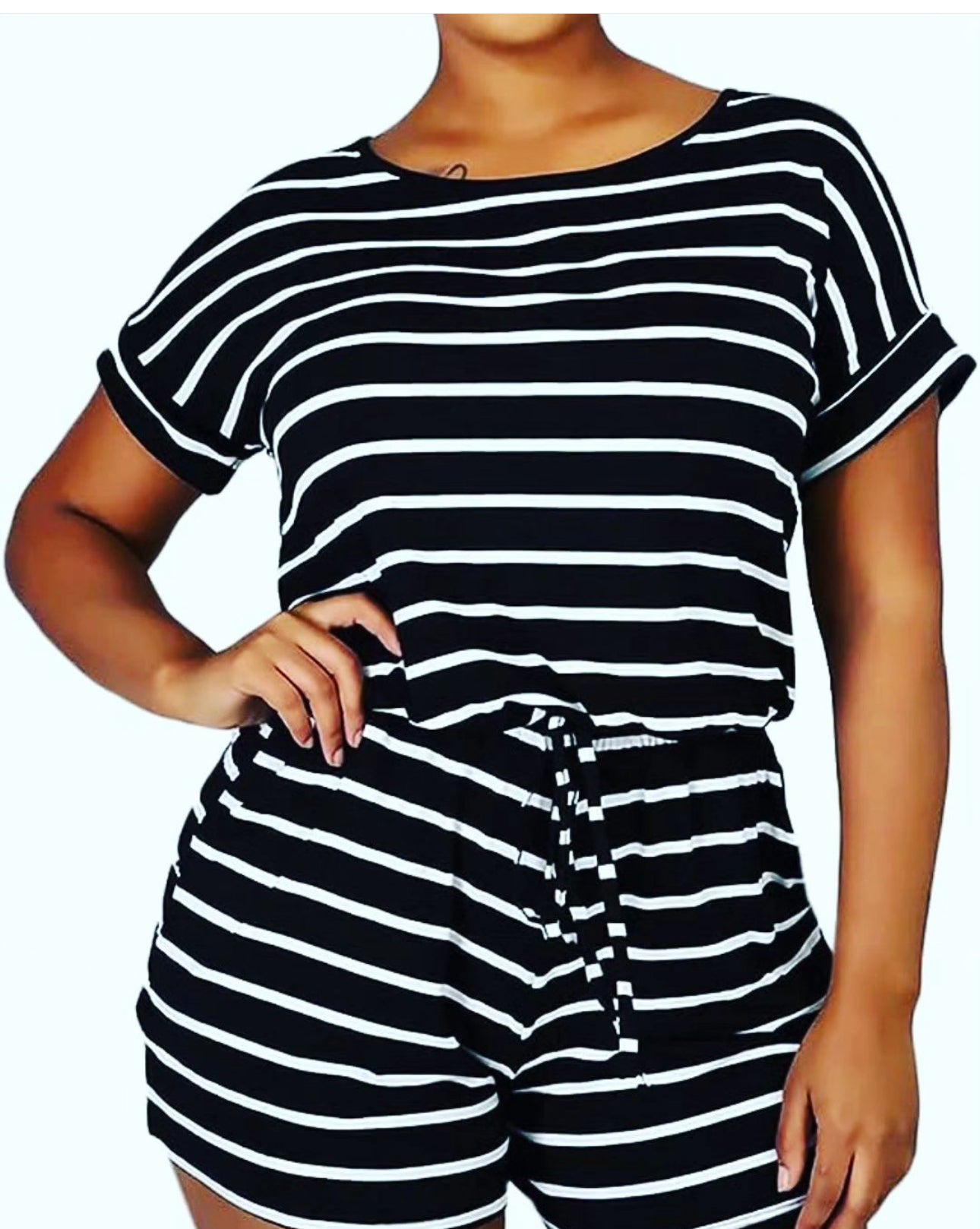 Black and White Romper