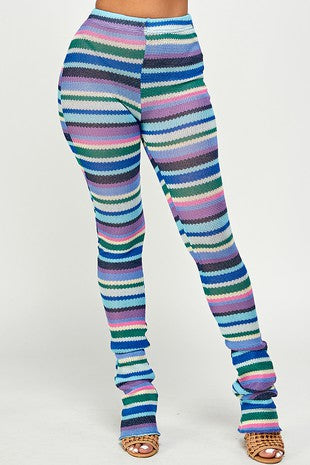Multi Color Striped Pants