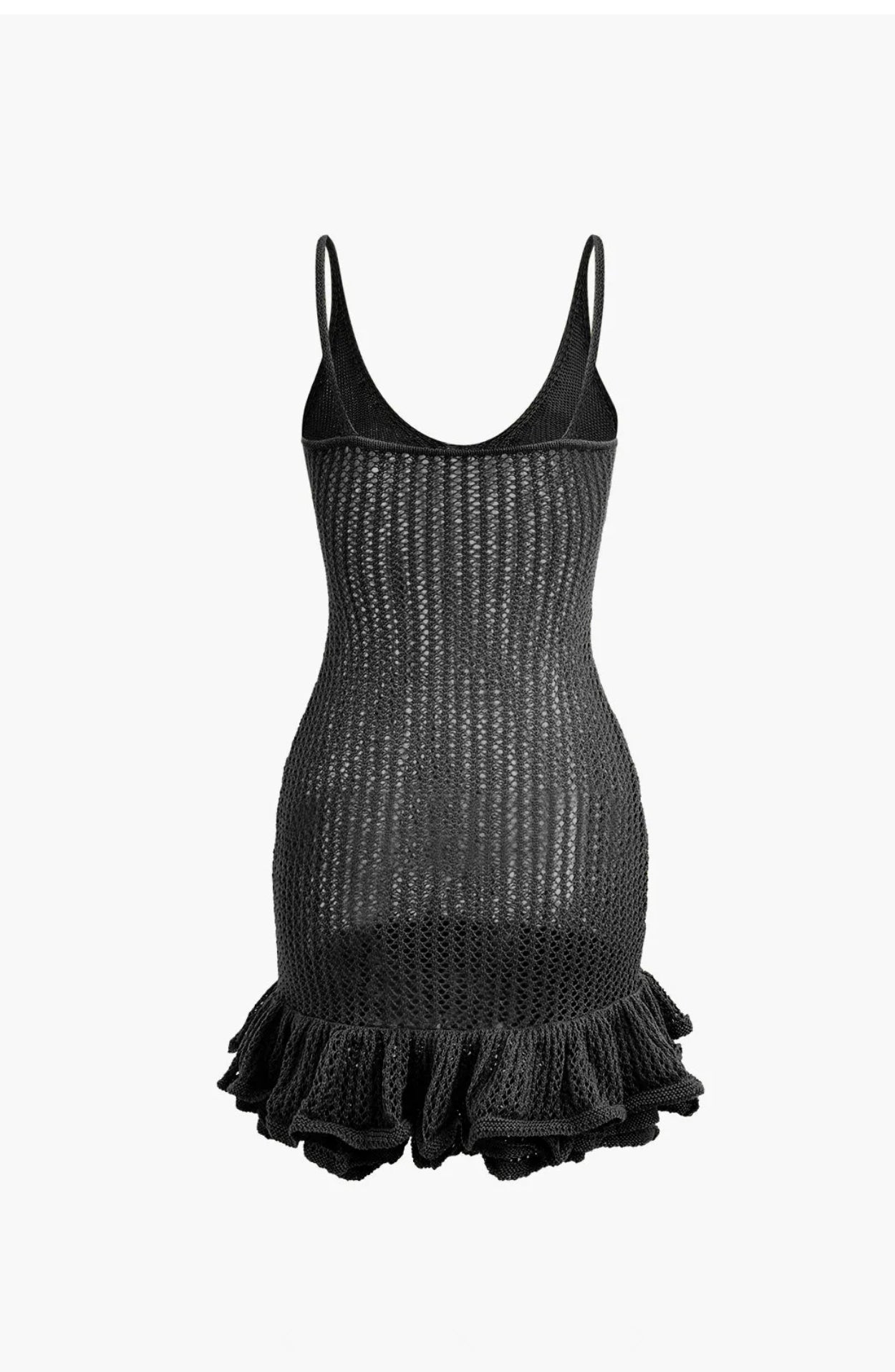 Presha Crochet Dress (Black)