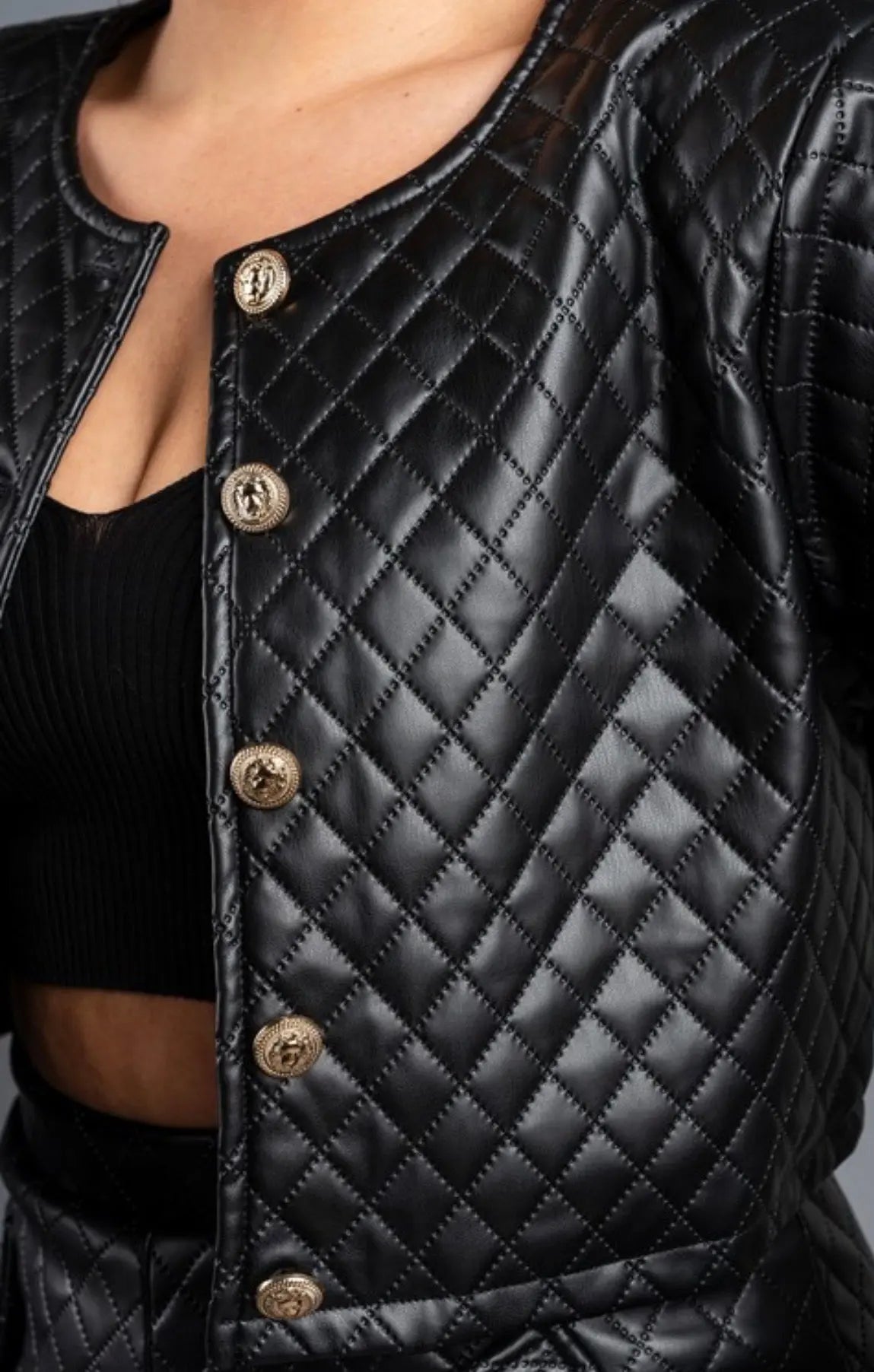 Lux Leather set Milk Haute Clothing & Couture