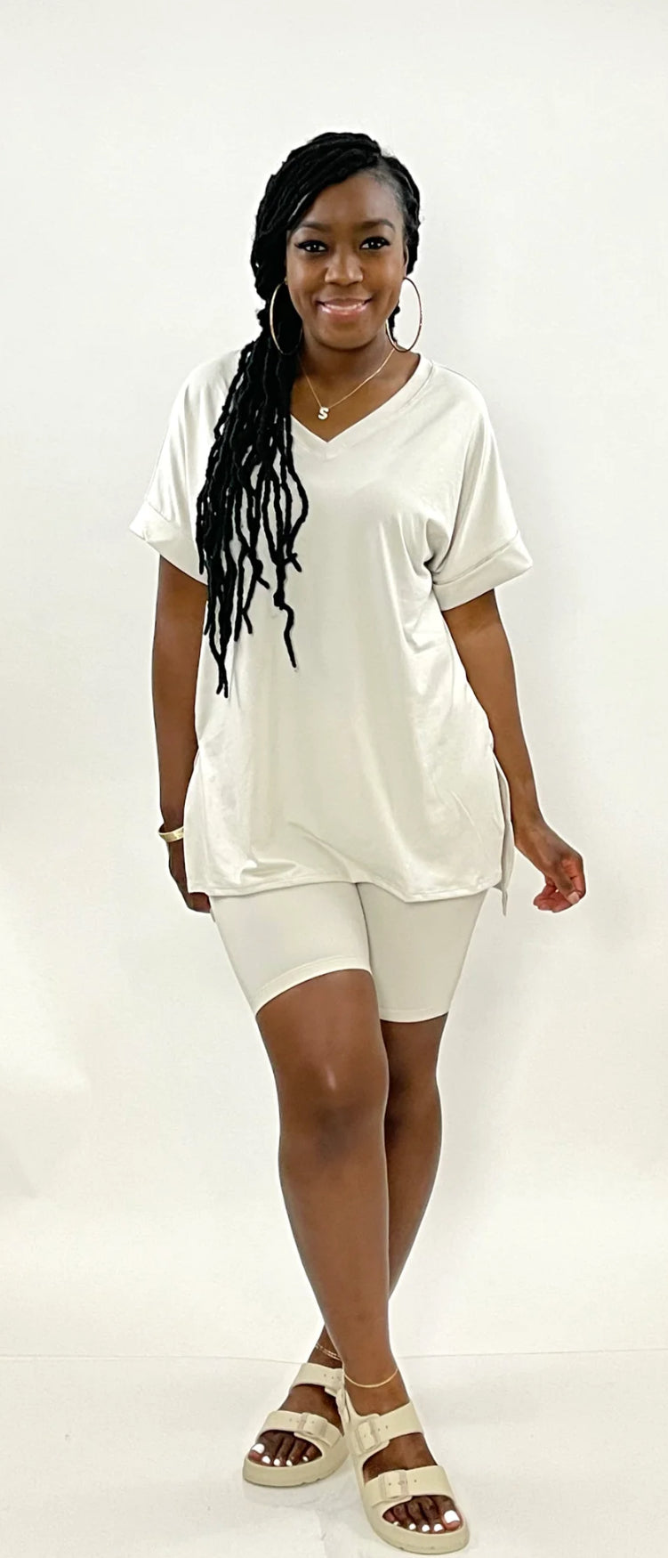 Milk Color Biker Set