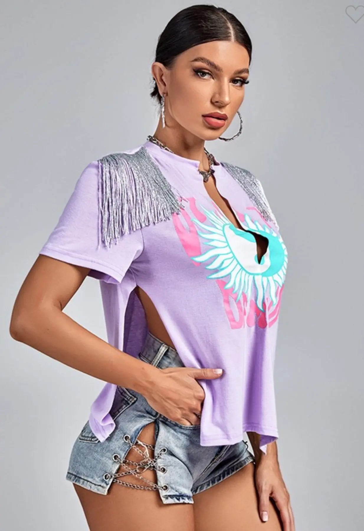 Lavender General Tee Milk Haute Clothing & Couture