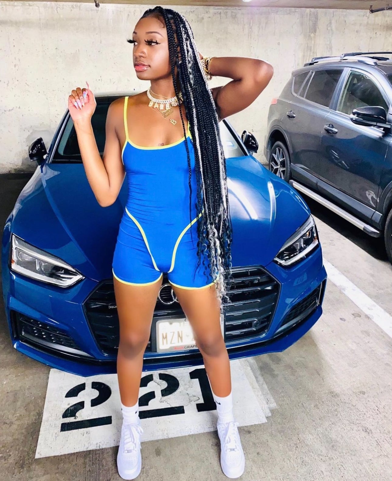 Blue Lime Jumpsuit