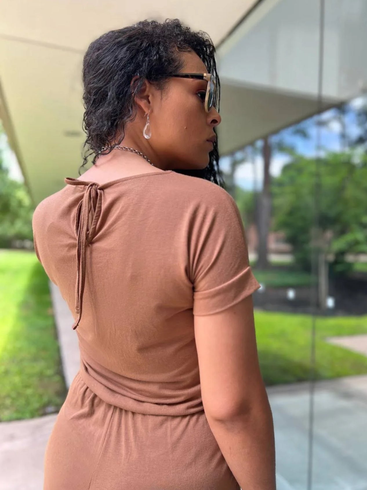 Casual Day Mocha Romper