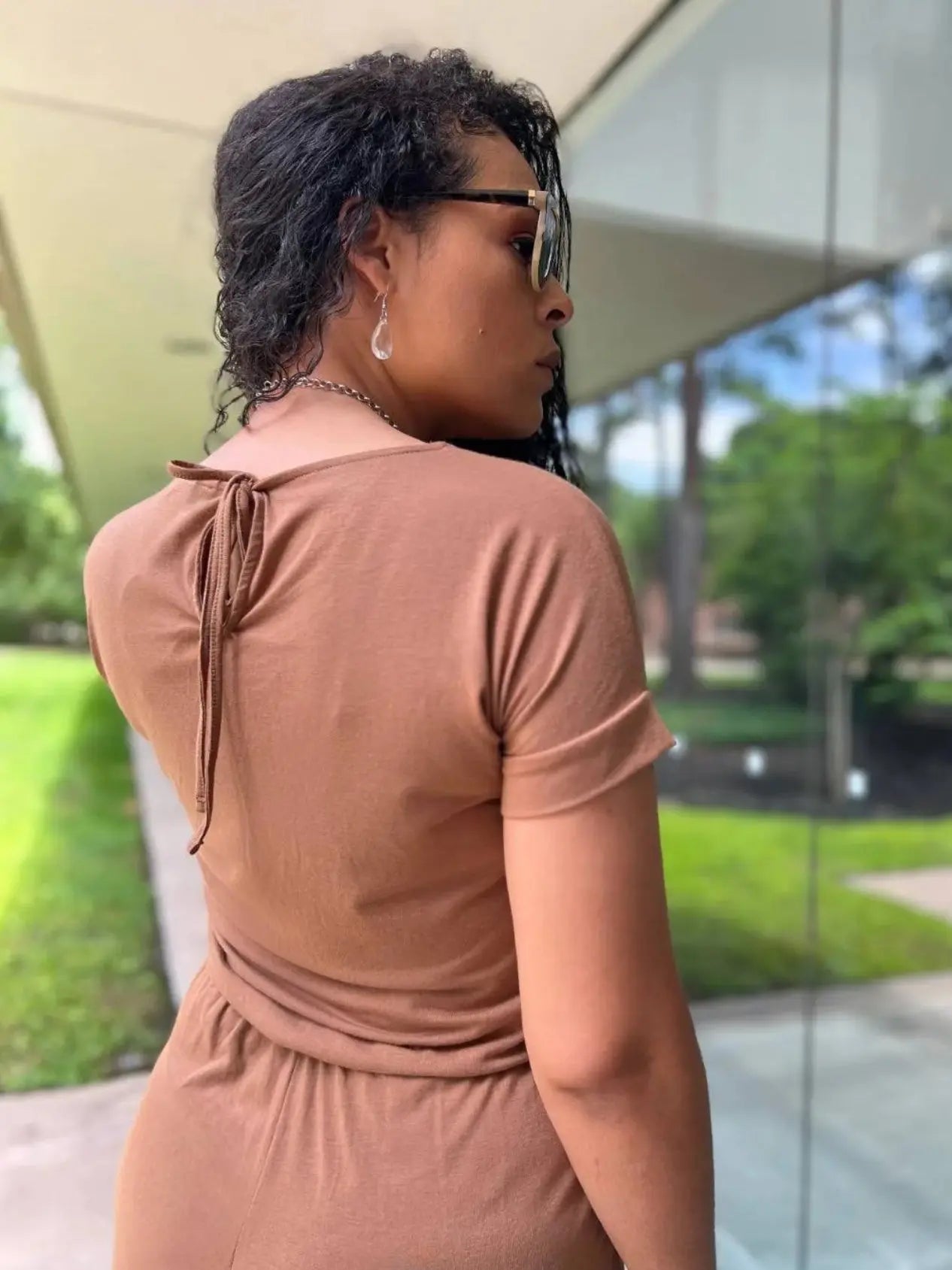 Casual Day Mocha Romper Milk Haute Clothing & Couture