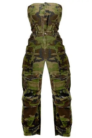 Camo Jumpsuit Milk Haute Clothing & Couture