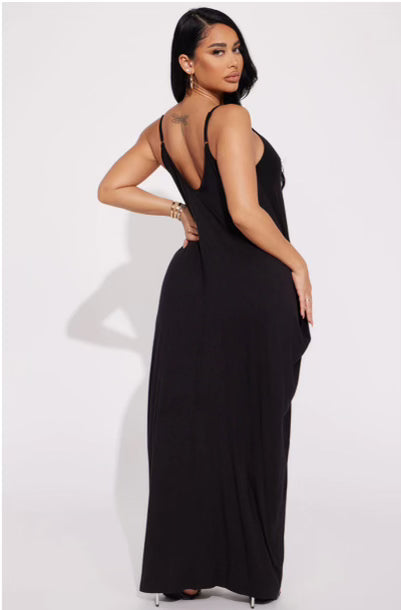 All Black Maxi Dress