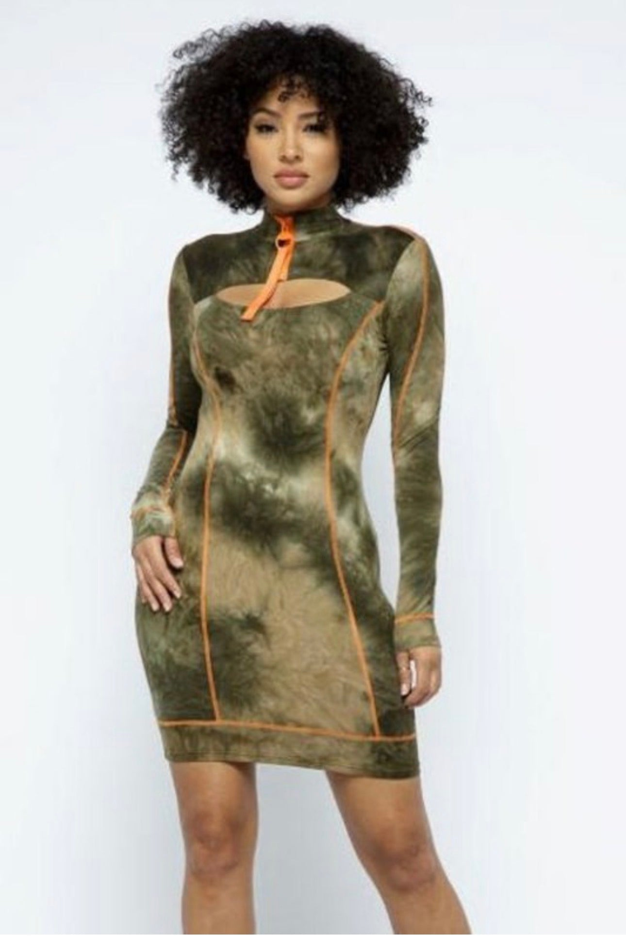 Olive Bawdy Dress