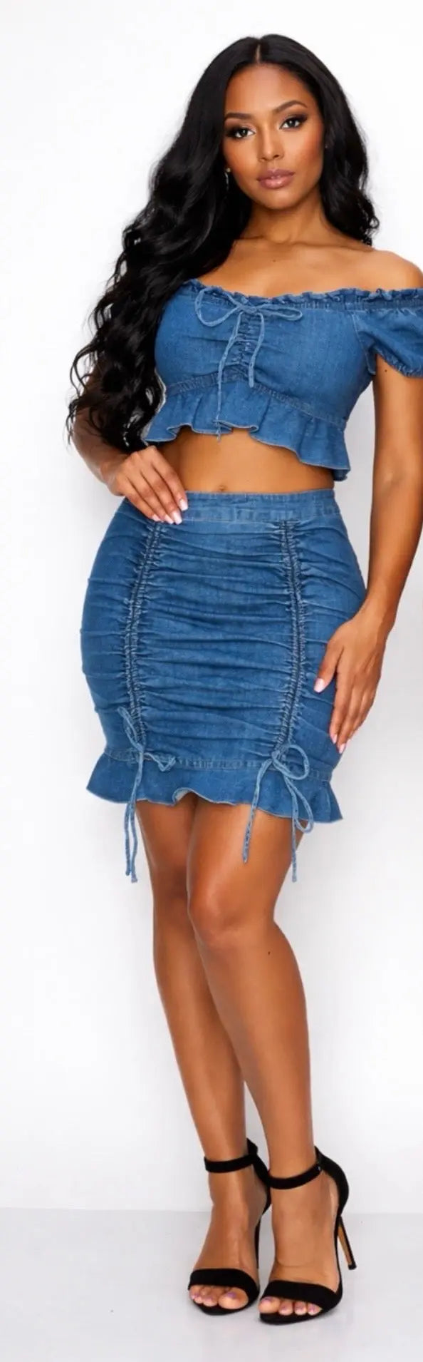 Milk Luxe Denim set Milk Haute Clothing & Couture