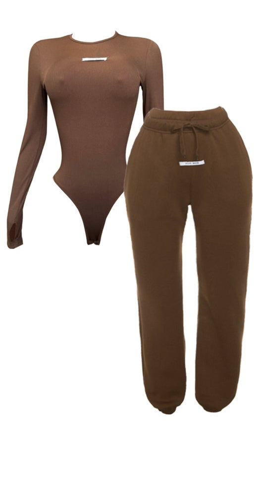 Chocolate Casual Set 2 Piece Set