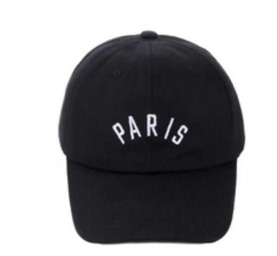 Black Paris Fashion Cap