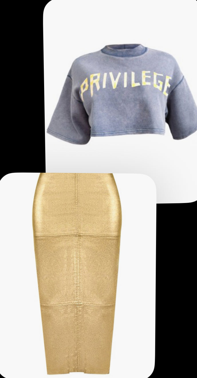 Privilege Cropped Sweatshirt